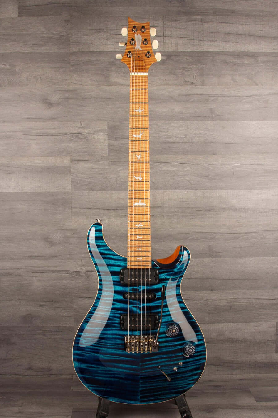 PRS Private Stock Modern Eagle V Luminlay Ltd - BLUE Steel PS#10377 Electric Guitar
