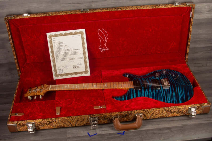 PRS Private Stock Modern Eagle V Luminlay Ltd - BLUE Steel PS#10377 Electric Guitar