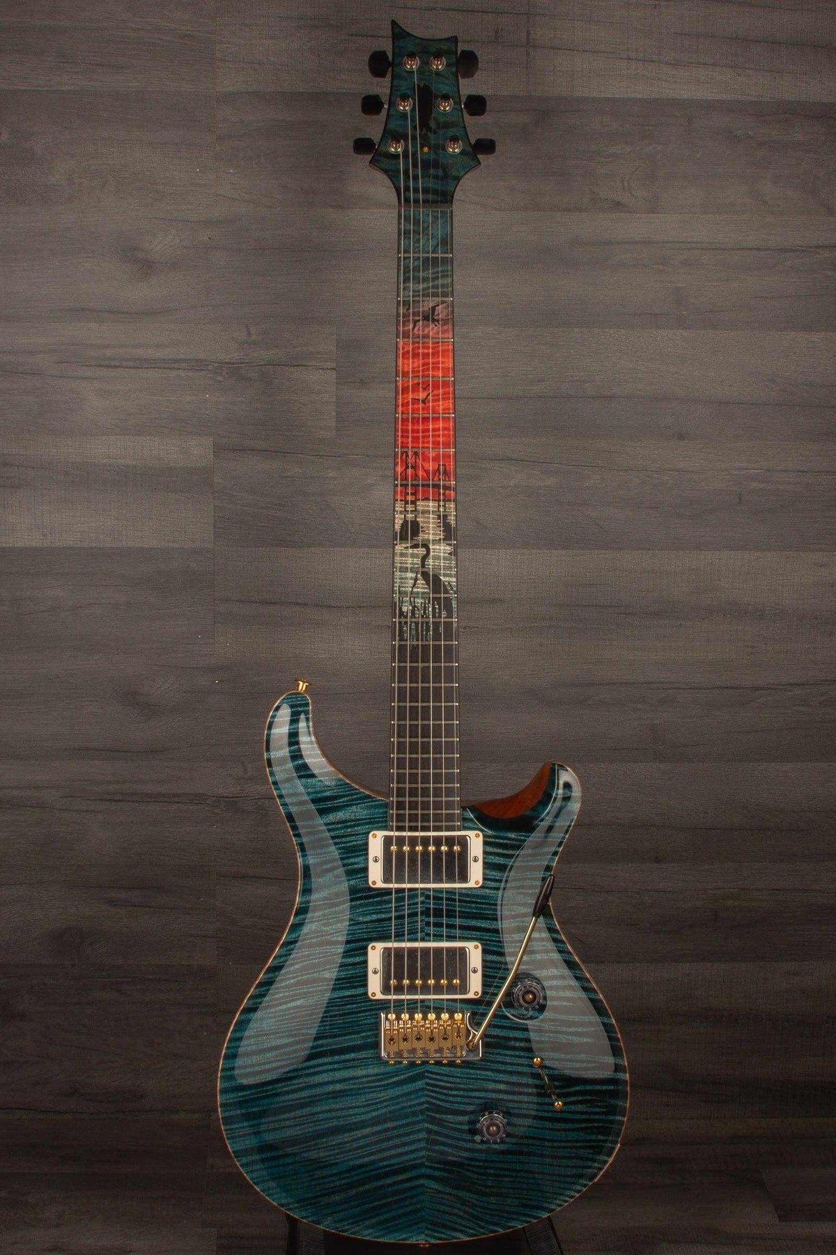 PRS Private Stock Matapeake Blue - Chesapeake Bay Bridge Inlay s#0329352