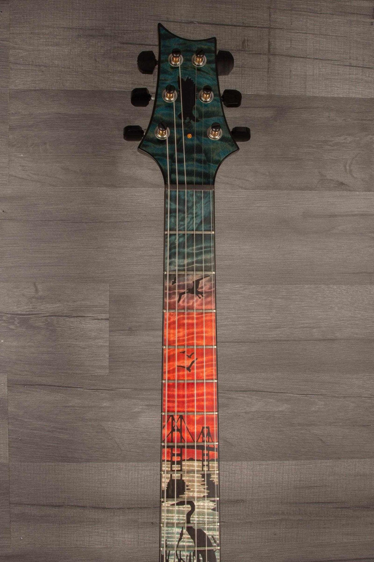 PRS Private Stock Matapeake Blue - Chesapeake Bay Bridge Inlay s#0329352