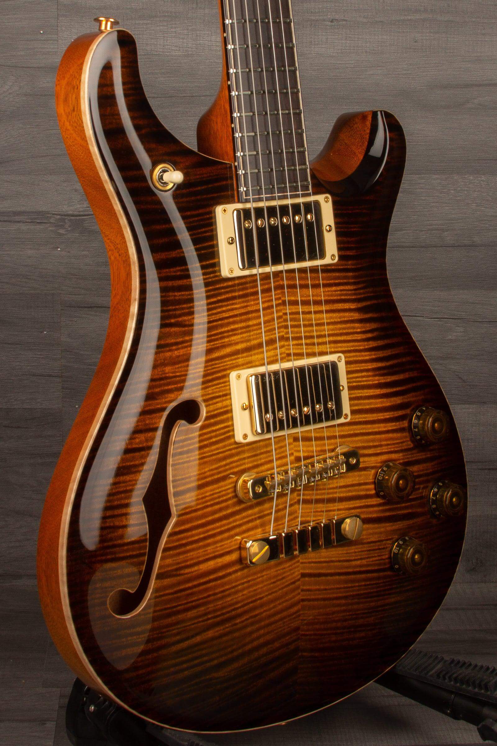 PRS Private Stock McCarty 594 Semi-Hollow #9824 - Tiger Eye Glow - MusicStreet