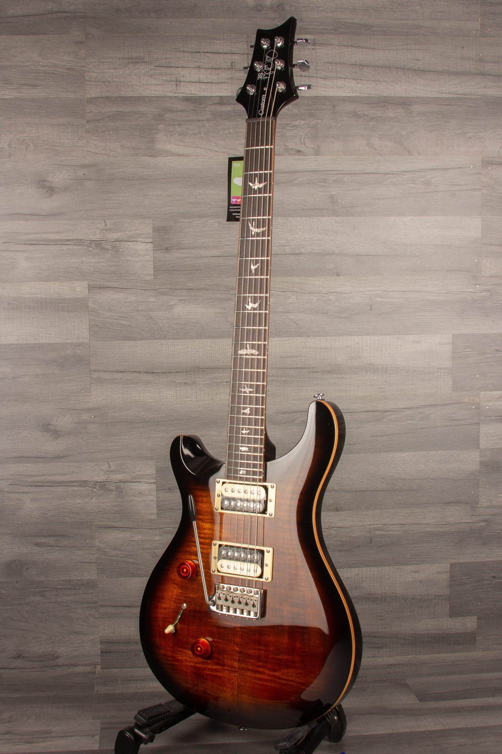 PRS SE Custom 24 - Back Gold Burst - Left Handed