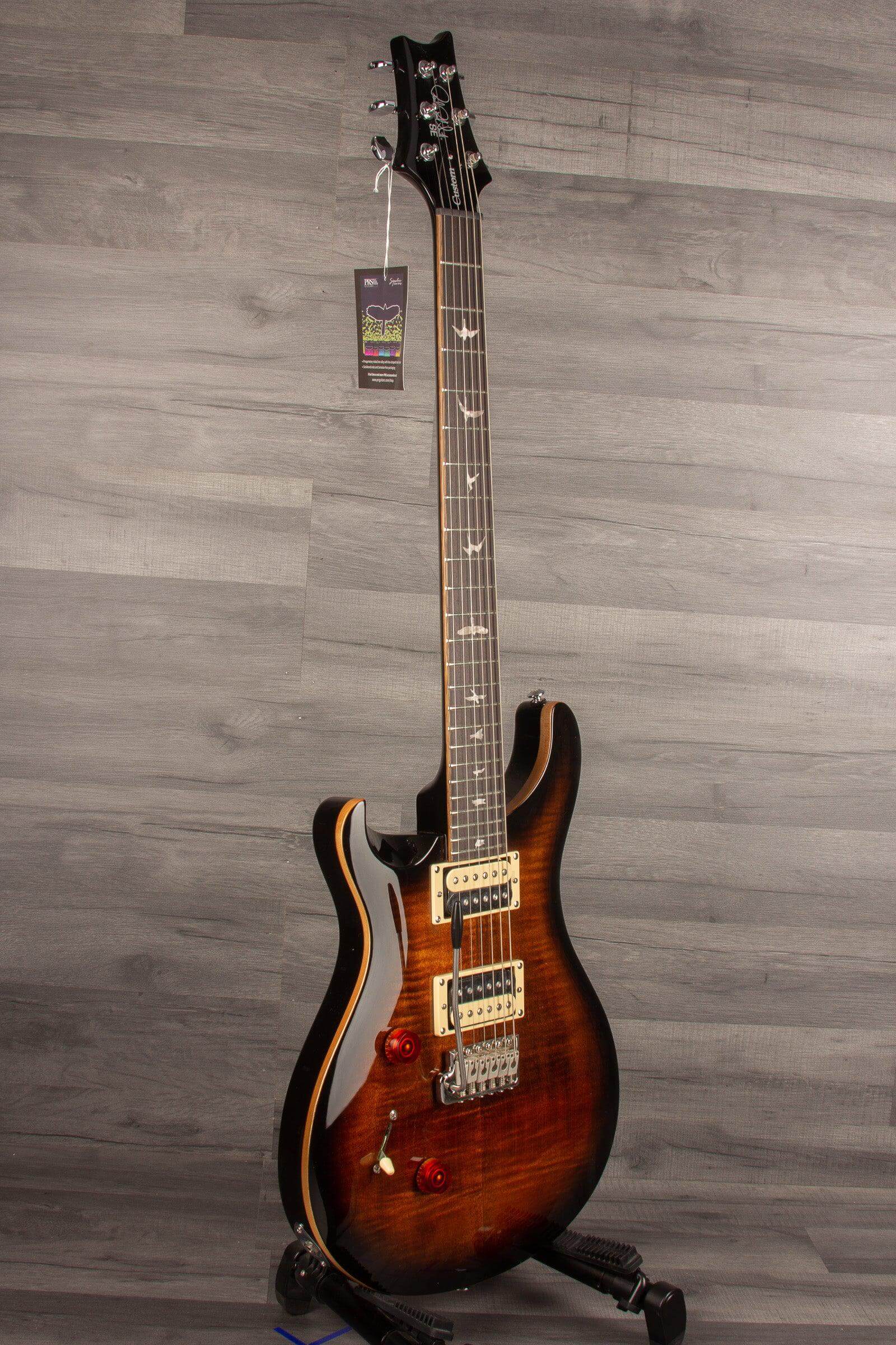 PRS SE Custom 24 - Back Gold Burst - Left Handed