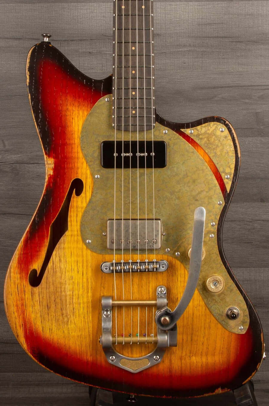Paoletti Lounge Series 112 Electric Guitar, Heavy Relic Sunburst s#202923
