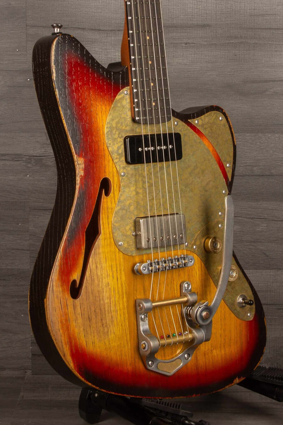 Paoletti Lounge Series 112 Electric Guitar, Heavy Relic Sunburst s#202923