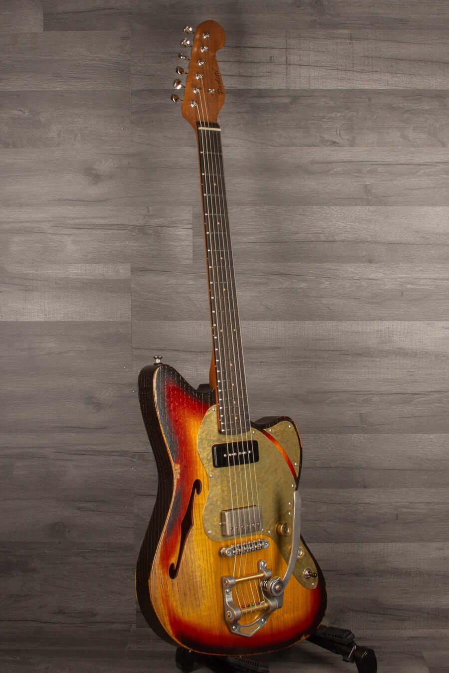 Paoletti Lounge Series 112 Electric Guitar, Heavy Relic Sunburst s#202923