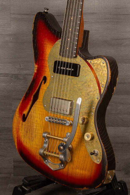 Paoletti Lounge Series 112 Electric Guitar, Heavy Relic Sunburst s#202923
