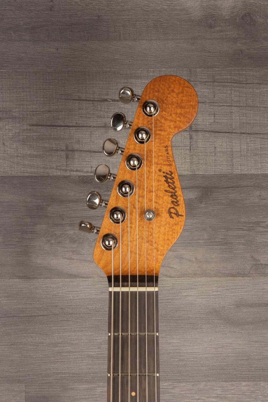 Paoletti Lounge Series Nancy Electric Guitar, Heavy Relic White over Sunburst s#202823