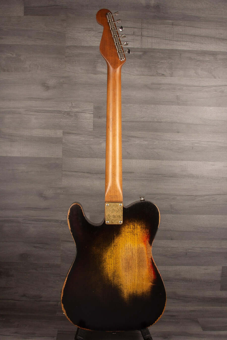 Paoletti Lounge Series Nancy Electric Guitar, Heavy Relic Black over Sunburst s#196522