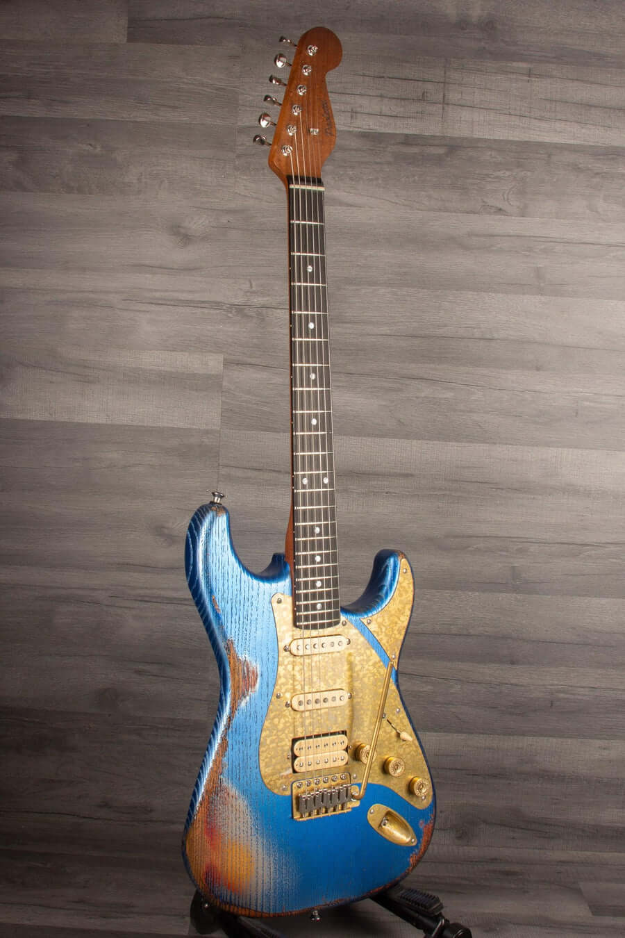 Paoletti Loft Series Alfa HSS Electric Guitar - Firemist Blue over Sunburst s#197122