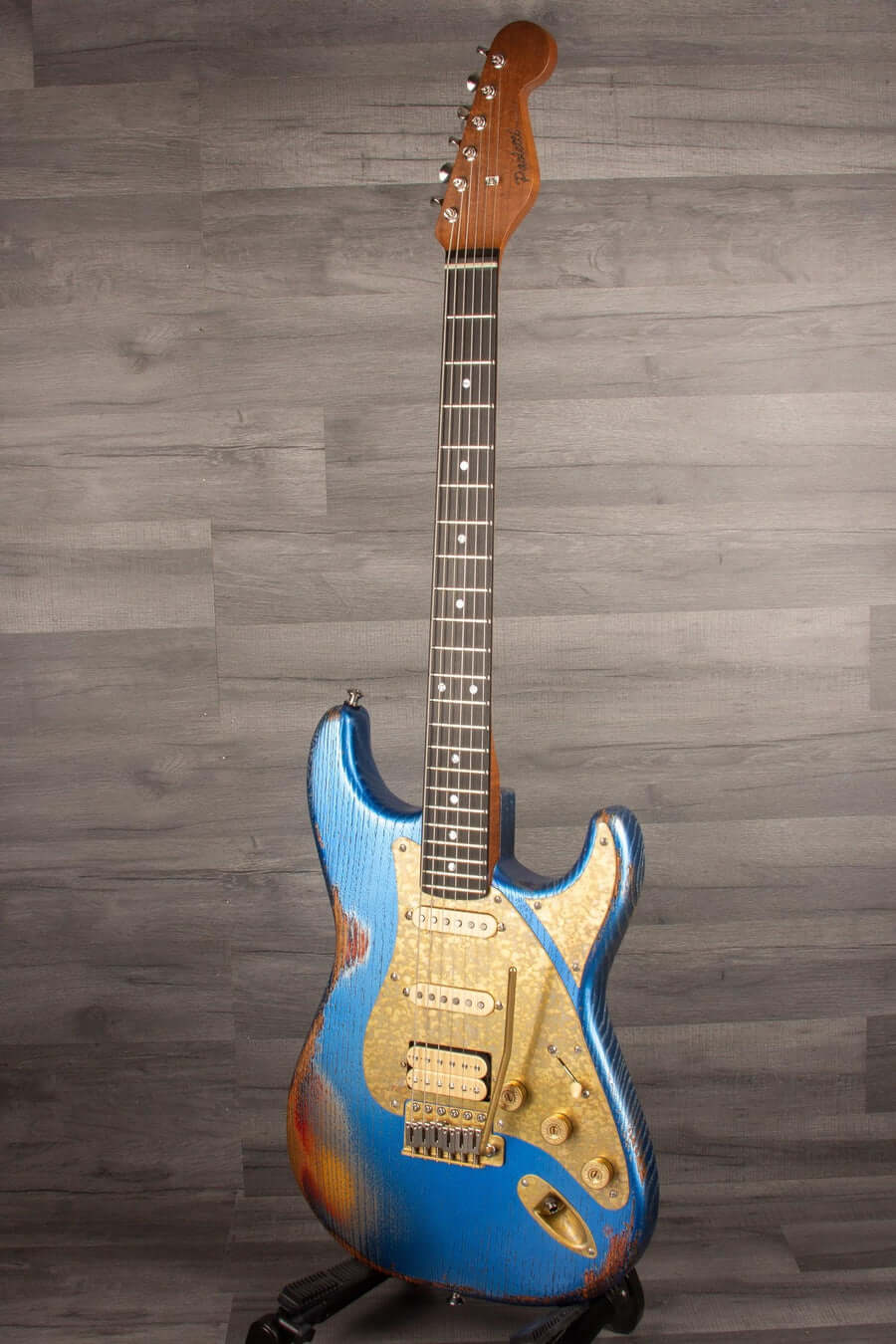 Paoletti Loft Series Alfa HSS Electric Guitar - Firemist Blue over Sunburst s#197122