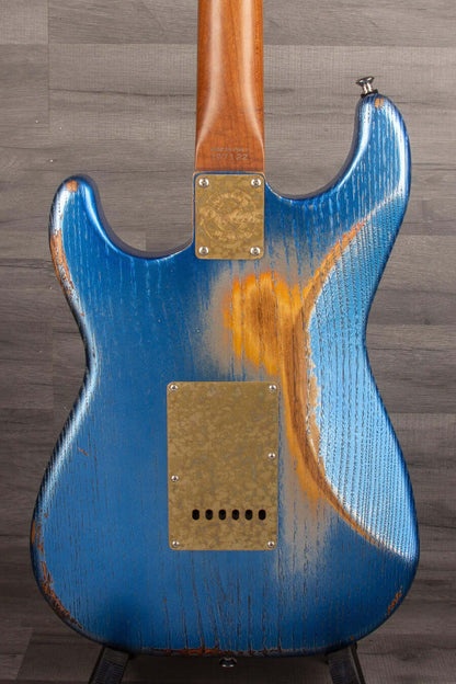 Paoletti Loft Series Alfa HSS Electric Guitar - Firemist Blue over Sunburst s#197122