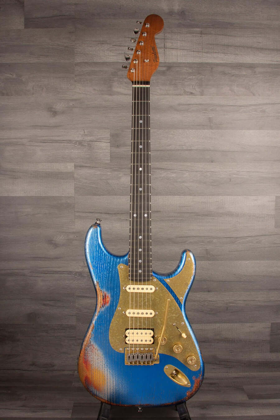 Paoletti Loft Series Alfa HSS Electric Guitar - Firemist Blue over Sunburst s#197122