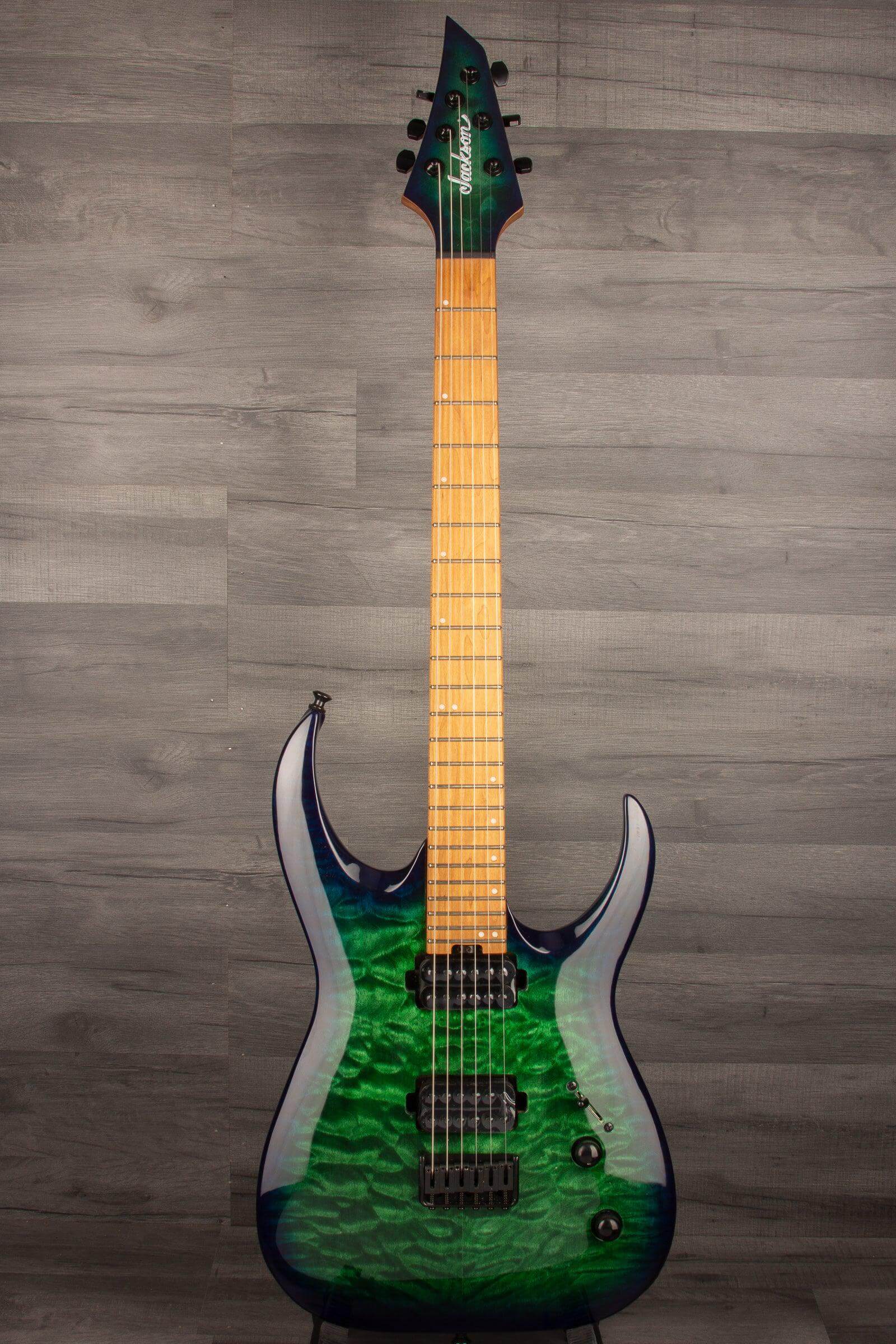 Jackson Pro Series Signature Misha Mansoor Juggernaut HT6QM Electric Guitar - Chlorine Burst