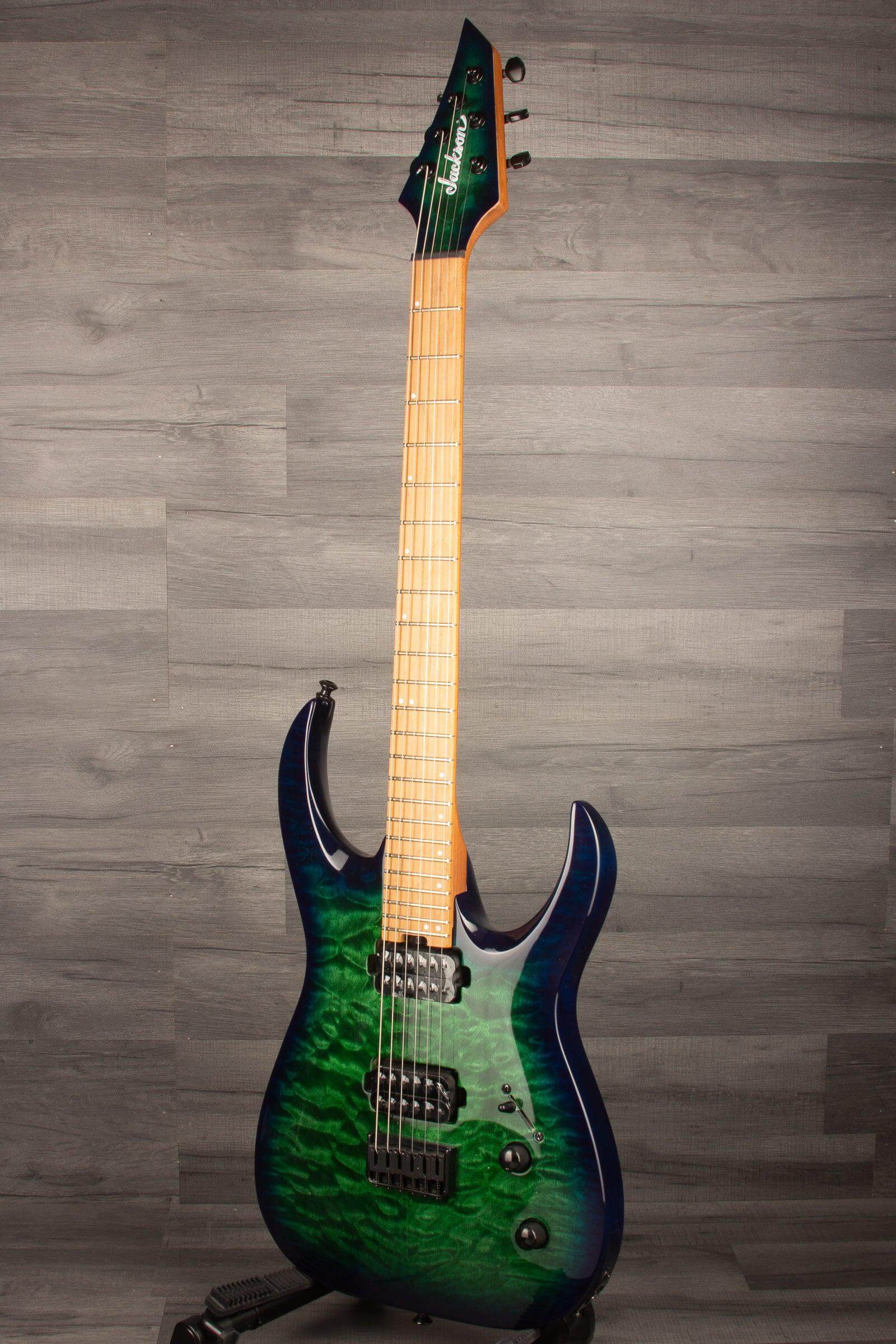 Jackson Pro Series Signature Misha Mansoor Juggernaut HT6QM Electric Guitar - Chlorine Burst