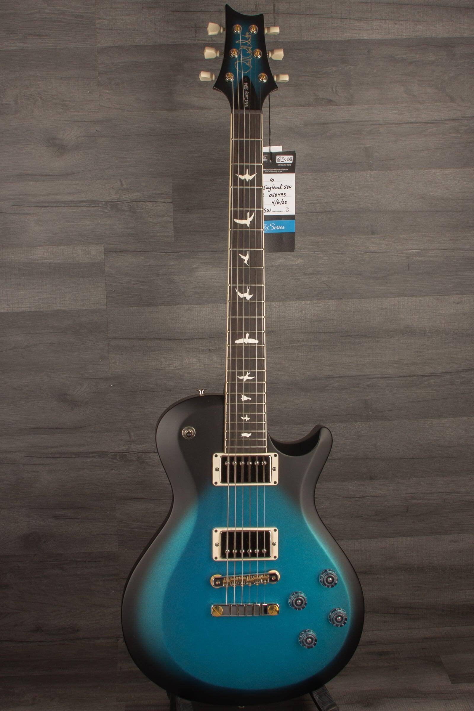 PRS S2 McCarty Custom Colour Electric Guitar - Satin Metallic Blue burst s#S2058495