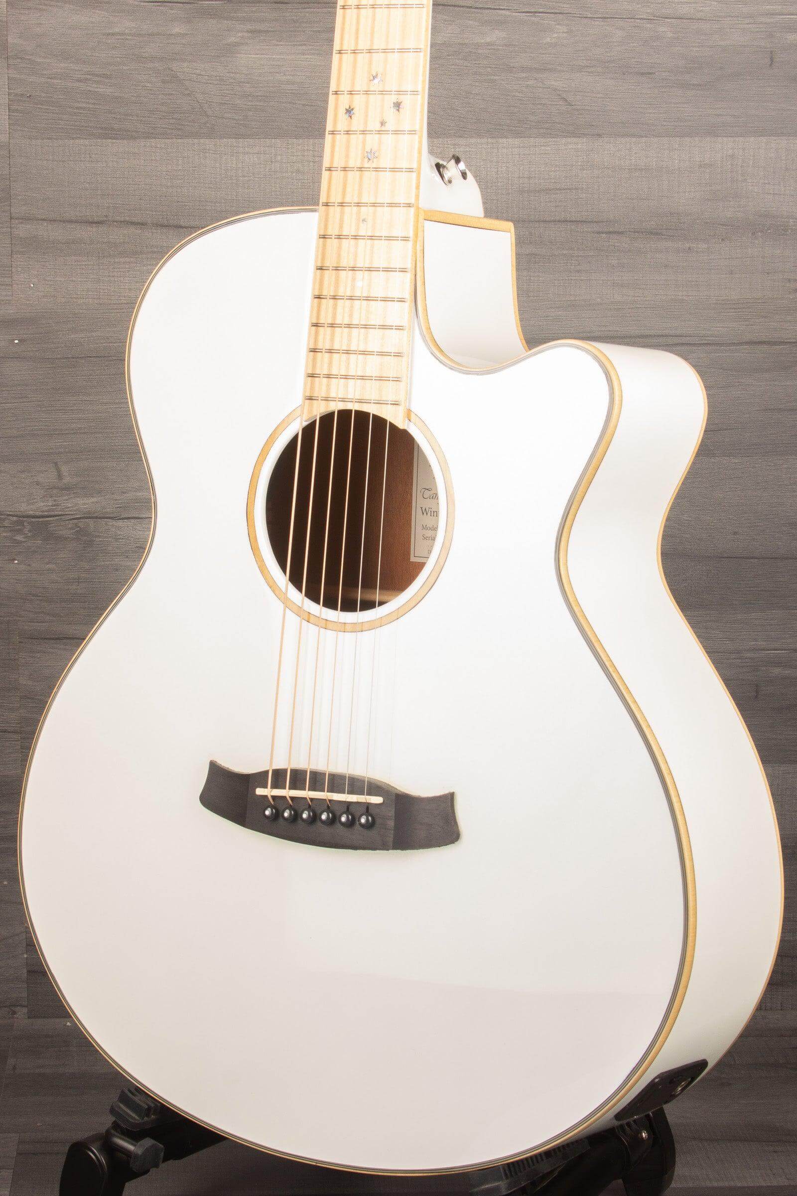 Tanglewood TW4 BLW Super Folk Electro-Acoustic, Whitsunday White Gloss