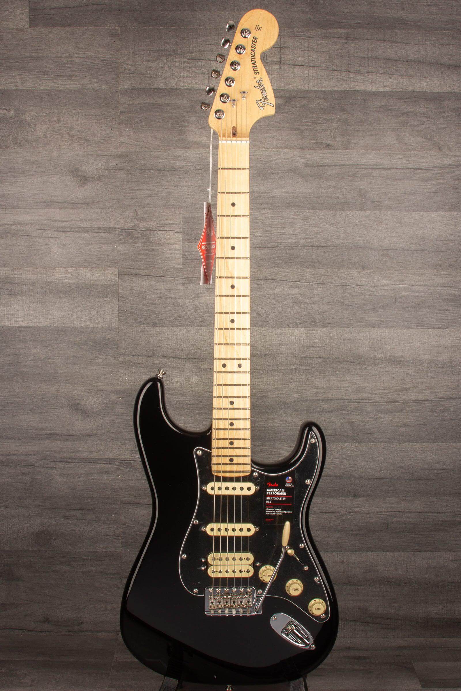 Fender American Performer HSS Stratocaster - Black MN - MusicStreet