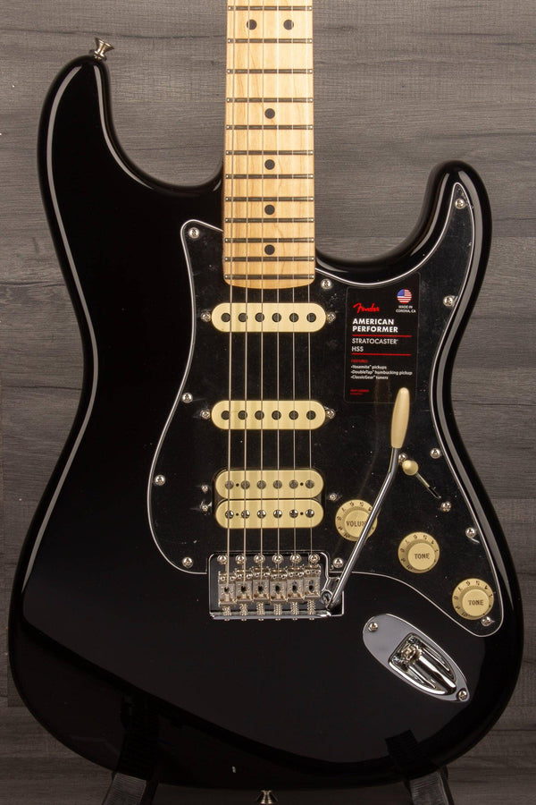 Fender American Performer HSS Stratocaster - Black MN - MusicStreet