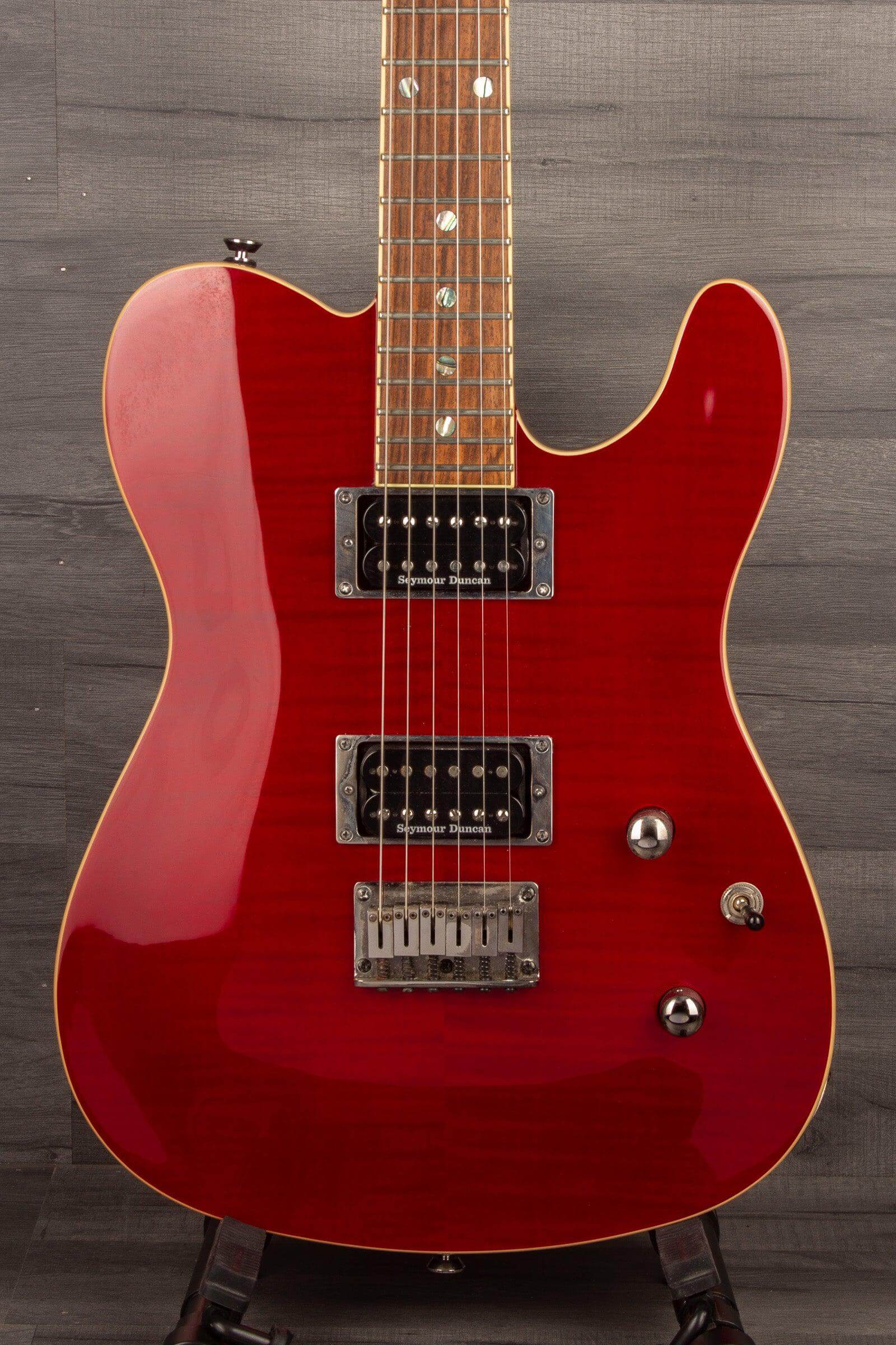 USED - Fender Special Edition Custom Telecaster FMT HH - Crimson Red Transparent - MusicStreet