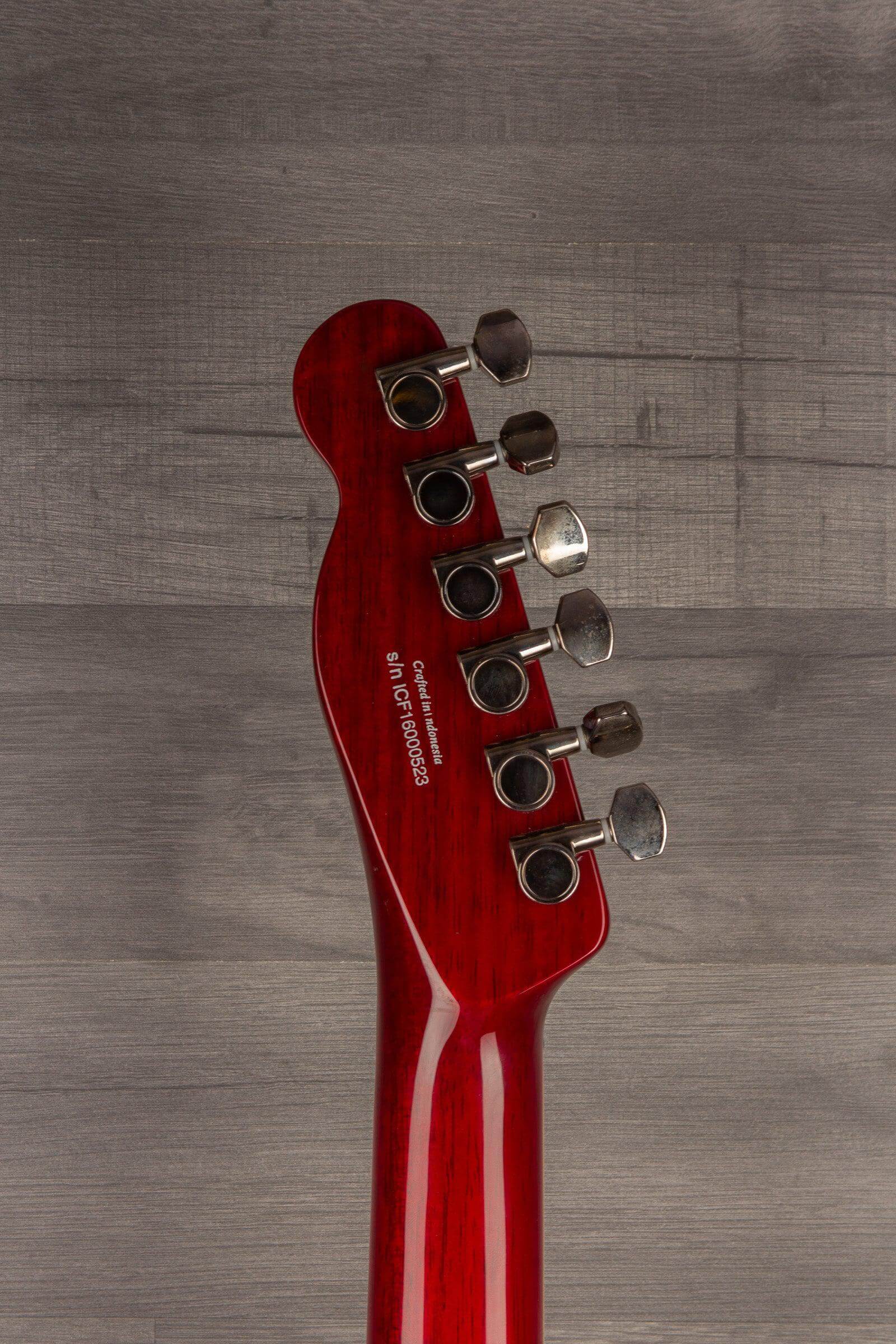 USED - Fender Special Edition Custom Telecaster FMT HH - Crimson Red Transparent