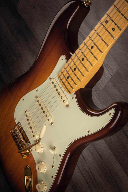 USED - Fender 75th Anniversary Commemorative Stratocaster 2-Colour Bourbon Burst