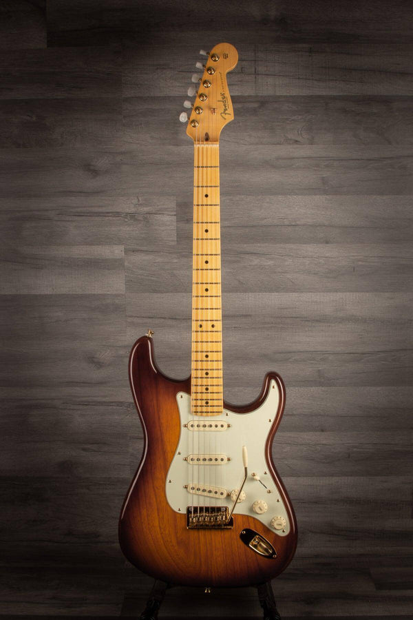 USED - Fender 75th Anniversary Commemorative Stratocaster 2-Colour Bourbon Burst - MusicStreet