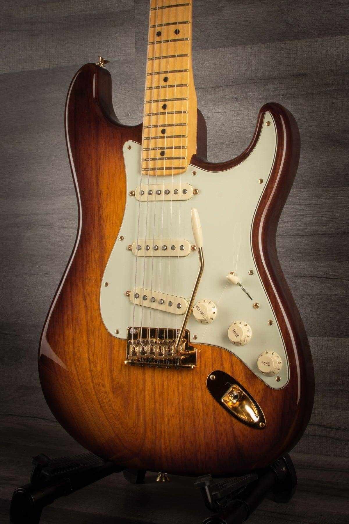USED - Fender 75th Anniversary Commemorative Stratocaster 2-Colour Bourbon Burst