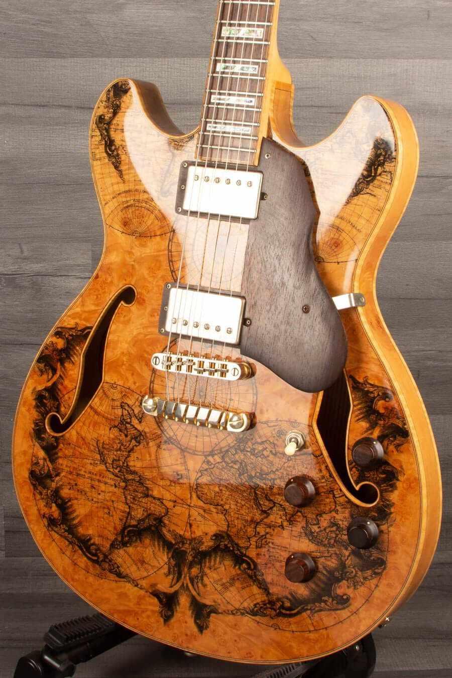 Ibanez A103BM Exotic Explorer Map Design, Limited edition including hard case