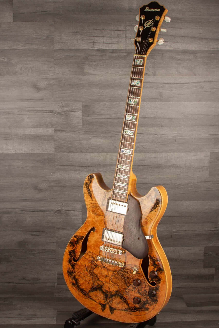 Ibanez A103BM Exotic Explorer Map Design, Limited edition including hard case