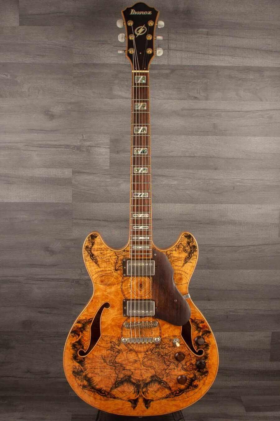 Ibanez A103BM Exotic Explorer Map Design, Limited edition including hard case