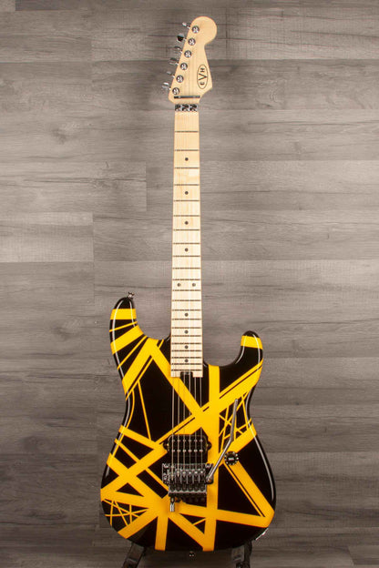 USED - EVH Striped Series, Black with yellow Stripes (inc EVH hard case)