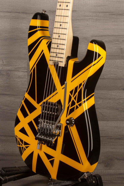USED - EVH Striped Series, Black with yellow Stripes (inc EVH hard case)