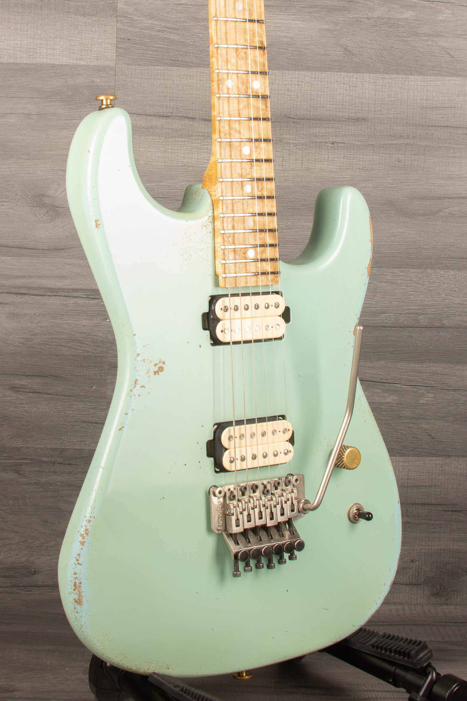 USED - Luxxtone Custom Shop Ltd - El Macete, Floyd,  Sonic Blue - MusicStreet