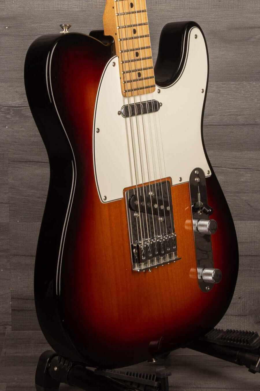 USED Fender Players Series Telecaster Sunburst Maple Neck