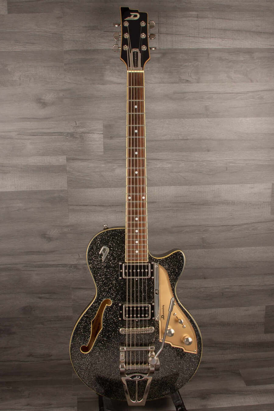 USED - Duesenberg Starplayer Tv In Black Sparkle With Hard Case - MusicStreet