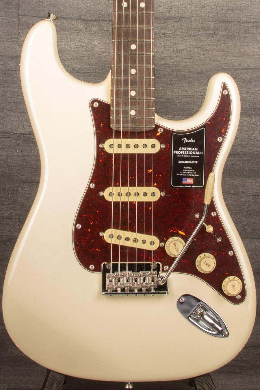 USED - Fender American Professional II Stratocaster Olympic White Rosewood