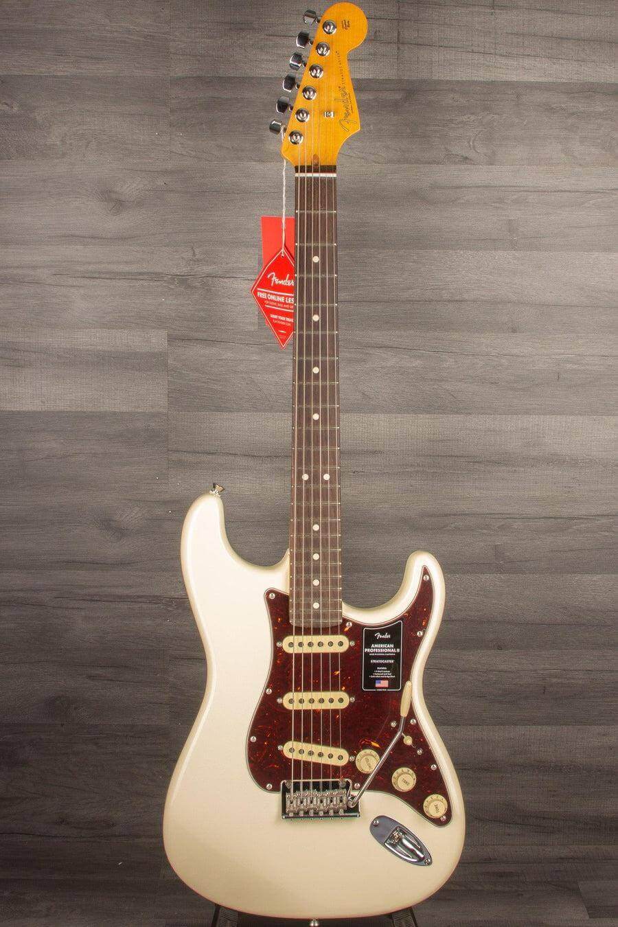 USED - Fender American Professional II Stratocaster Olympic White Rosewood