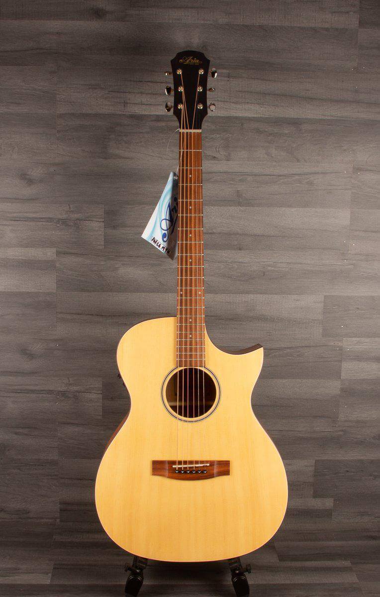 Aria 101CE MTN Electro-Cutaway Acoustic Guitar Natural