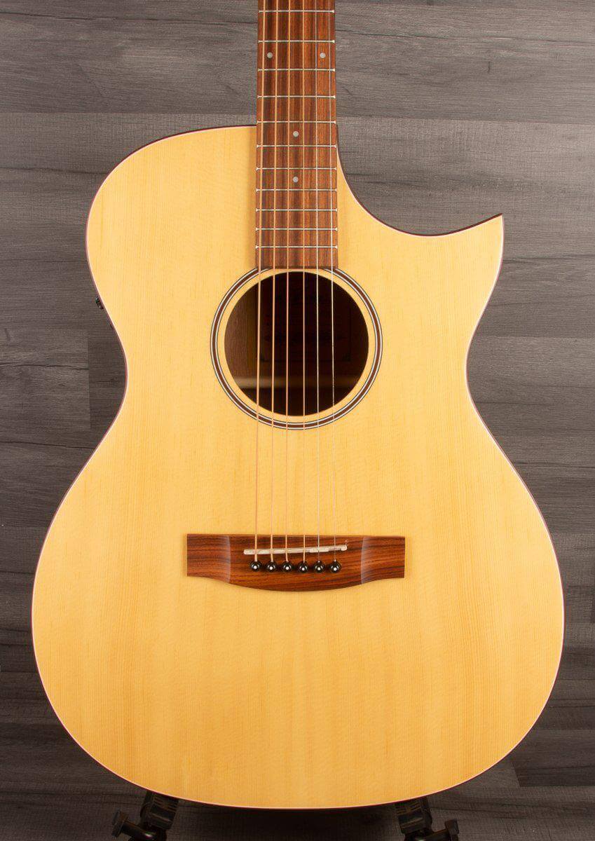 Aria Acoustic Guitar Aria 101CE MTN Electro-Cutaway Acoustic Guitar Natural