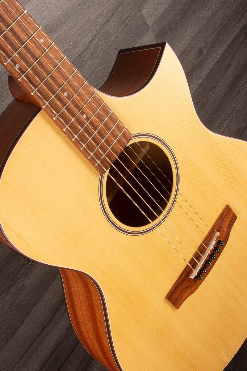 Aria Acoustic Guitar Aria 101CE MTN Electro-Cutaway Acoustic Guitar Natural