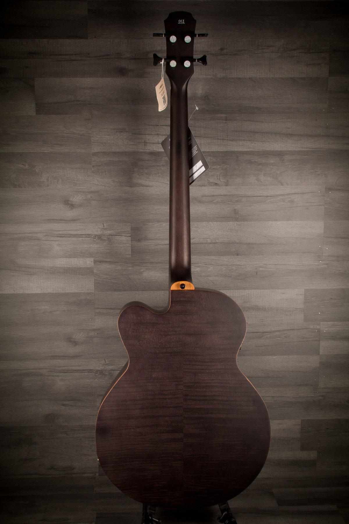 Aria FEB - F2/FL STBK Fretless Electro - Acoustic Bass Guitar