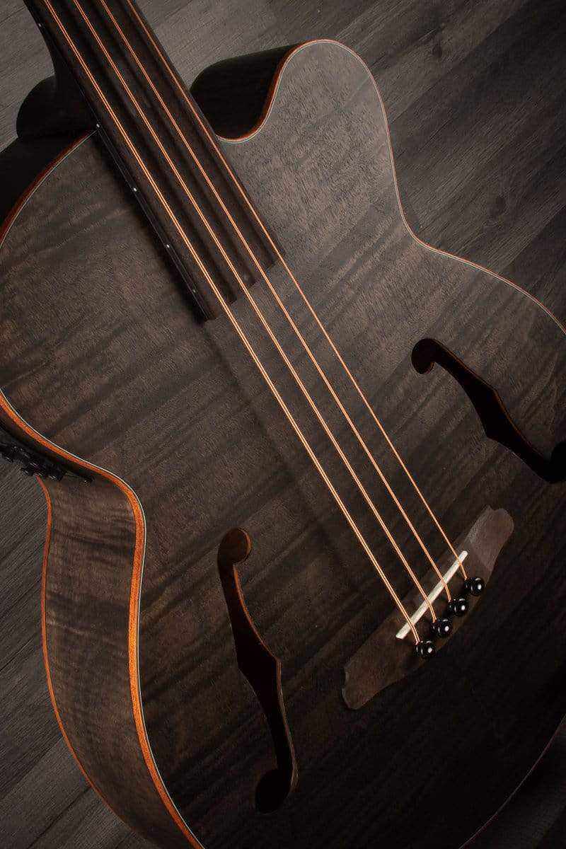 Aria FEB - F2/FL STBK Fretless Electro - Acoustic Bass Guitar