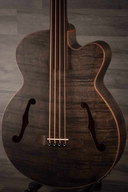 Aria FEB - F2/FL STBK Fretless Electro - Acoustic Bass Guitar