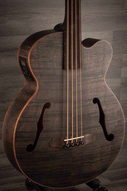 Aria FEB - F2/FL STBK Fretless Electro - Acoustic Bass Guitar
