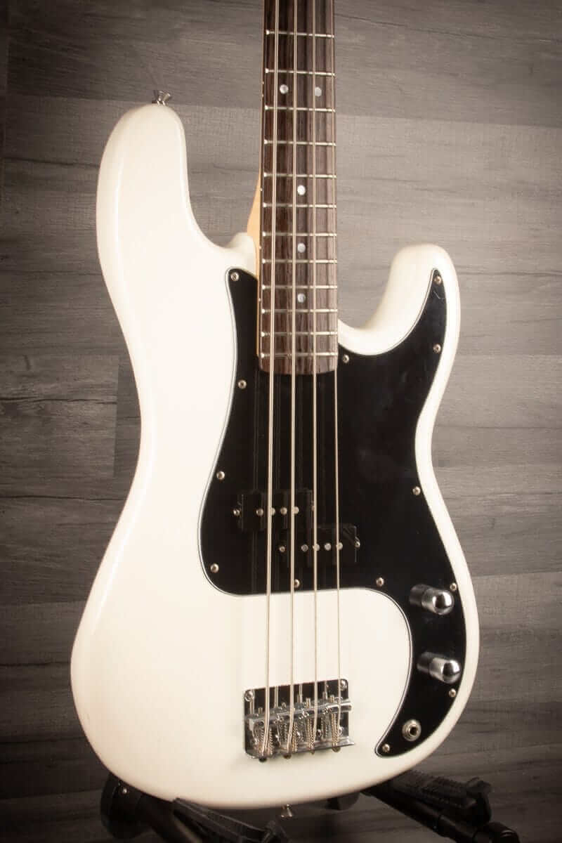 USED - Aria STB PB/B Bass Guitar - White