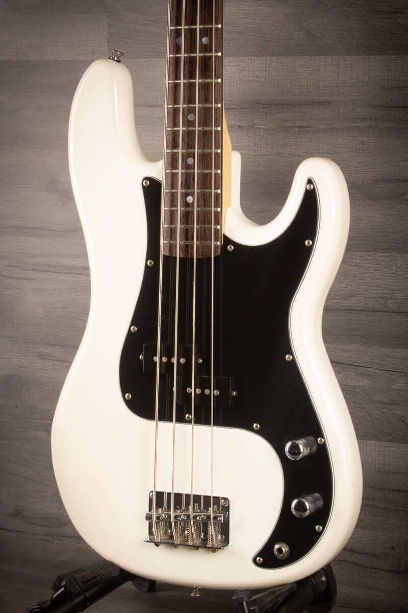 USED - Aria STB PB/B Bass Guitar - White