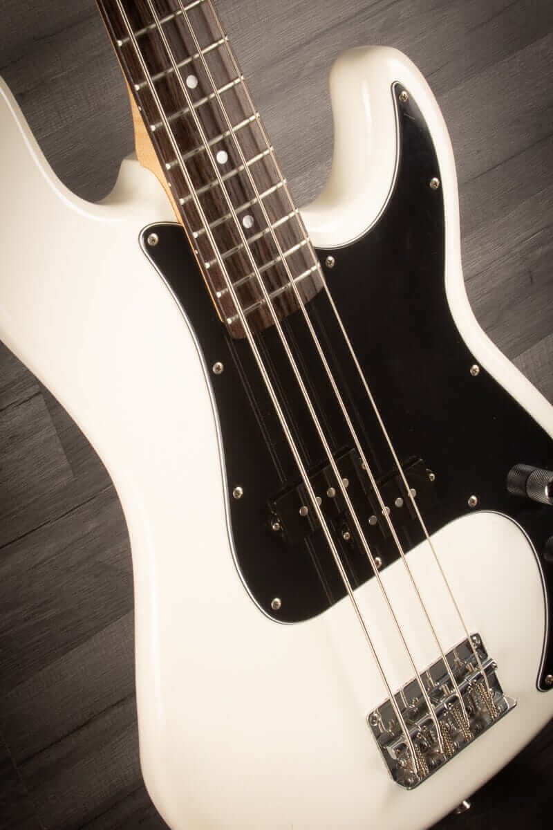 USED - Aria STB PB/B Bass Guitar - White