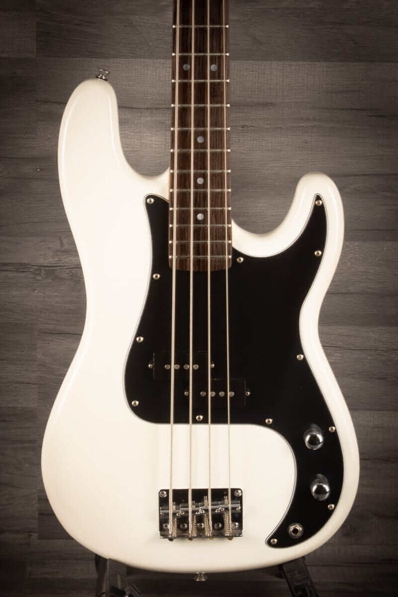 Aria Bass Guitar USED - Aria STB PB/B White