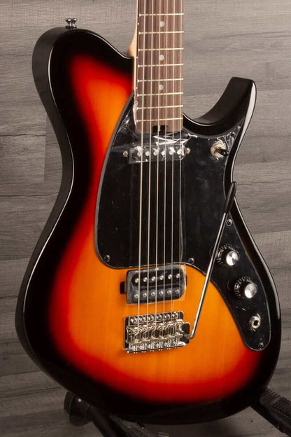 Aria Jet-Baritone - 30" Baritone Electric Guitar, 3 Tone Sunburst